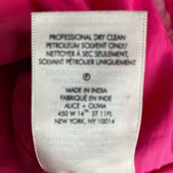 Alice + Olivia Lindsey Floral Embellished Mini Gown in Candy Multi Size 12 - Picture 9 of 10